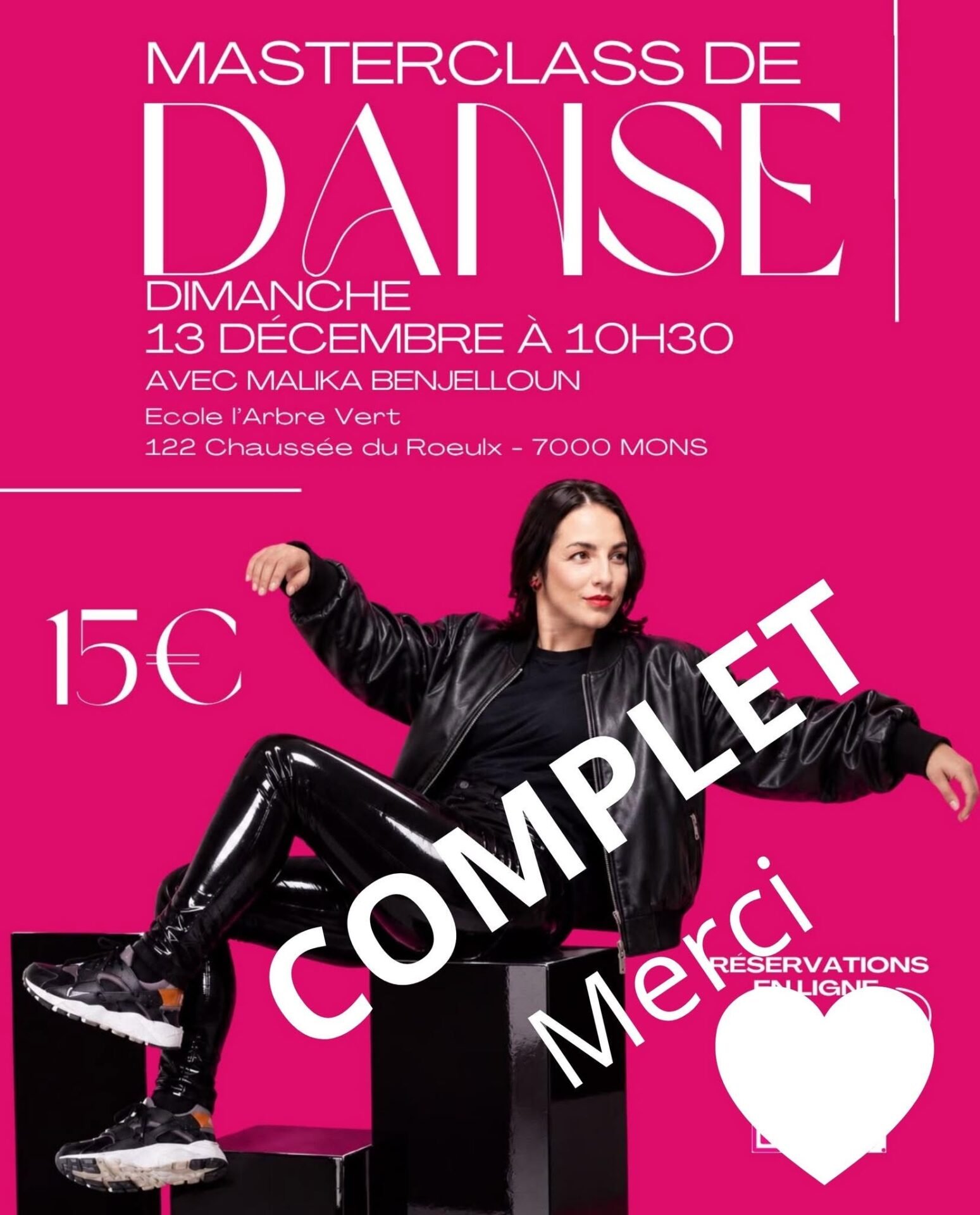 Masterclass Danse avec Malika Benjelloun