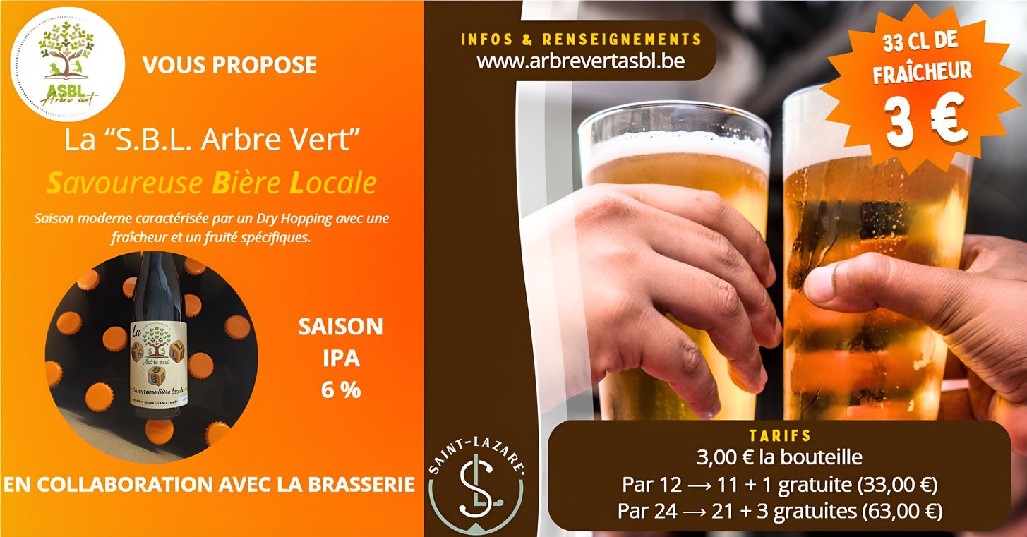 Affiche Bière La SBL Arbre Vert