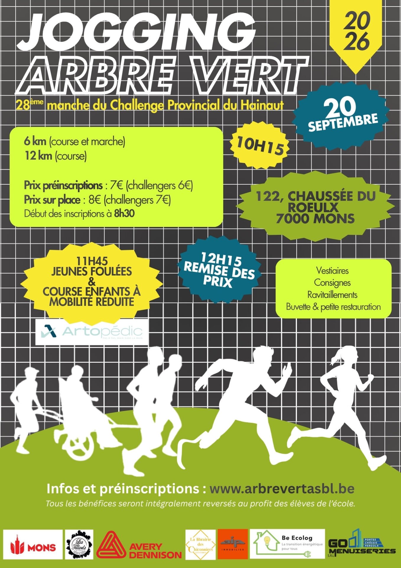 Affiche Jogging Arbre Vert 2026